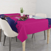 Barbados Royals Cricket Custom Tablecloth 3rd Champions Trophy Proud - Pink - Wonder Print Shop