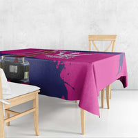 Barbados Royals Cricket Custom Tablecloth 3rd Champions Trophy Proud - Pink - Wonder Print Shop