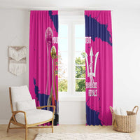 Barbados Royals Cricket Custom Window Curtain 3rd Champions Trophy Proud - Pink - Wonder Print Shop