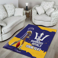 Barbados Royals Cricket Custom Area Rug 3rd Champions Trophy Proud - Blue - Wonder Print Shop
