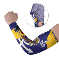 Barbados Royals Cricket Custom Arm Sleeves 3rd Champions Trophy Proud - Blue - Wonder Print Shop