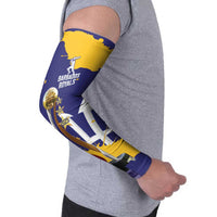 Barbados Royals Cricket Custom Arm Sleeves 3rd Champions Trophy Proud - Blue - Wonder Print Shop