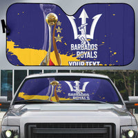 Barbados Royals Cricket Custom Auto Sun Shade 3rd Champions Trophy Proud - Blue - Wonder Print Shop