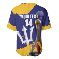 Barbados Royals Cricket Custom Baseball Jersey 3rd Champions Trophy Proud - Blue - Wonder Print Shop
