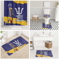 Barbados Royals Cricket Custom Bathroom Set 3rd Champions Trophy Proud - Blue - Wonder Print Shop