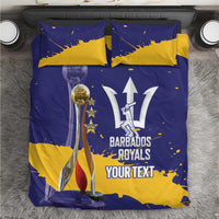 Barbados Royals Cricket Custom Bedding Set 3rd Champions Trophy Proud - Blue - Wonder Print Shop
