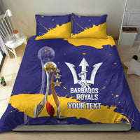 Barbados Royals Cricket Custom Bedding Set 3rd Champions Trophy Proud - Blue - Wonder Print Shop