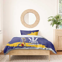 Barbados Royals Cricket Custom Bedding Set 3rd Champions Trophy Proud - Blue - Wonder Print Shop