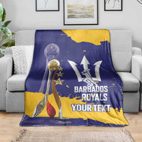 Barbados Royals Cricket Custom Blanket 3rd Champions Trophy Proud - Blue - Wonder Print Shop