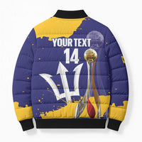Barbados Royals Cricket Custom Bomber Puffer Jacket 3rd Champions Trophy Proud - Blue - Wonder Print Shop