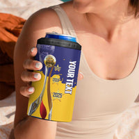 Barbados Royals Cricket Custom 4 in 1 Can Cooler Tumbler 3rd Champions Trophy Proud - Blue - Wonder Print Shop