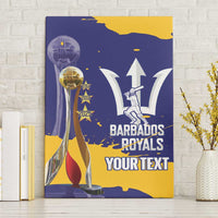Barbados Royals Cricket Custom Canvas Wall Art 3rd Champions Trophy Proud - Blue - Wonder Print Shop