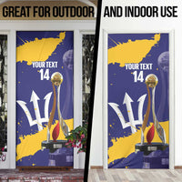 Barbados Royals Cricket Custom Door Cover 3rd Champions Trophy Proud - Blue - Wonder Print Shop