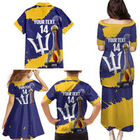 Barbados Royals Cricket Custom Family Matching Puletasi and Hawaiian Shirt 3rd Champions Trophy Proud - Blue - Wonder Print Shop