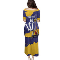 Barbados Royals Cricket Custom Family Matching Puletasi and Hawaiian Shirt 3rd Champions Trophy Proud - Blue - Wonder Print Shop