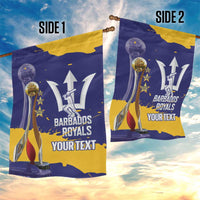 Barbados Royals Cricket Custom Garden Flag 3rd Champions Trophy Proud - Blue - Wonder Print Shop