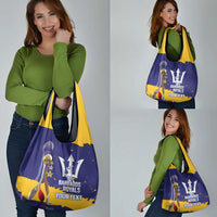 Barbados Royals Cricket Custom Grocery Bag 3rd Champions Trophy Proud - Blue - Wonder Print Shop