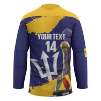Barbados Royals Cricket Custom Hockey Jersey 3rd Champions Trophy Proud - Blue - Wonder Print Shop