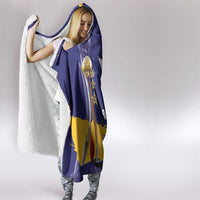 Barbados Royals Cricket Custom Hooded Blanket 3rd Champions Trophy Proud - Blue - Wonder Print Shop