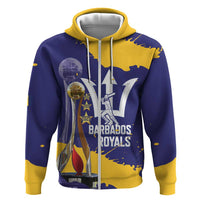 Barbados Royals Cricket Custom Hoodie 3rd Champions Trophy Proud - Blue - Wonder Print Shop