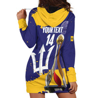 Barbados Royals Cricket Custom Hoodie Dress 3rd Champions Trophy Proud - Blue - Wonder Print Shop