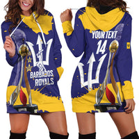 Barbados Royals Cricket Custom Hoodie Dress 3rd Champions Trophy Proud - Blue - Wonder Print Shop