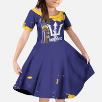 Barbados Royals Cricket Custom Kid Short Sleeve Dress 3rd Champions Trophy Proud - Blue - Wonder Print Shop