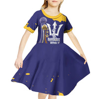 Barbados Royals Cricket Custom Kid Short Sleeve Dress 3rd Champions Trophy Proud - Blue - Wonder Print Shop