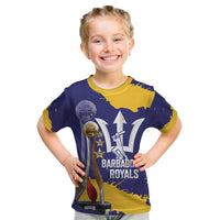 Barbados Royals Cricket Custom Kid T Shirt 3rd Champions Trophy Proud - Blue - Wonder Print Shop
