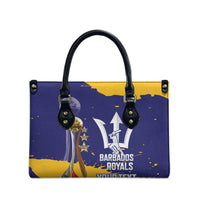 Barbados Royals Cricket Custom Leather Bag 3rd Champions Trophy Proud - Blue - Wonder Print Shop