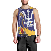 Barbados Royals Cricket Custom Men Tank Top 3rd Champions Trophy Proud - Blue - Wonder Print Shop