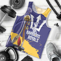 Barbados Royals Cricket Custom Men Tank Top 3rd Champions Trophy Proud - Blue - Wonder Print Shop
