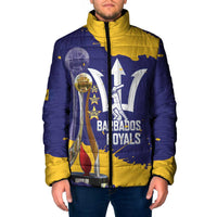 Barbados Royals Cricket Custom Padded Jacket 3rd Champions Trophy Proud - Blue - Wonder Print Shop