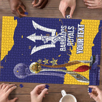 Barbados Royals Cricket Custom Puzzle 3rd Champions Trophy Proud - Blue - Wonder Print Shop