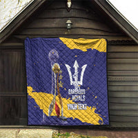 Barbados Royals Cricket Custom Quilt 3rd Champions Trophy Proud - Blue - Wonder Print Shop