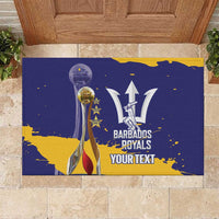 Barbados Royals Cricket Custom Rubber Doormat 3rd Champions Trophy Proud - Blue - Wonder Print Shop