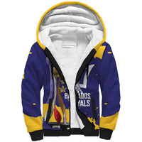 Barbados Royals Cricket Custom Sherpa Hoodie 3rd Champions Trophy Proud - Blue - Wonder Print Shop