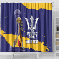 Barbados Royals Cricket Custom Shower Curtain 3rd Champions Trophy Proud - Blue - Wonder Print Shop