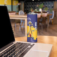 Barbados Royals Cricket Custom Skinny Tumbler 3rd Champions Trophy Proud - Blue - Wonder Print Shop