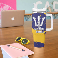 Barbados Royals Cricket Custom Tumbler With Handle 3rd Champions Trophy Proud - Blue - Wonder Print Shop
