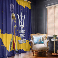 Barbados Royals Cricket Custom Window Curtain 3rd Champions Trophy Proud - Blue - Wonder Print Shop