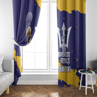 Barbados Royals Cricket Custom Window Curtain 3rd Champions Trophy Proud - Blue - Wonder Print Shop