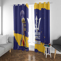 Barbados Royals Cricket Custom Window Curtain 3rd Champions Trophy Proud - Blue - Wonder Print Shop