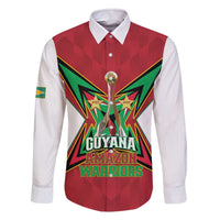 Amazon Warriors Guyana Cricket Custom Family Matching Off The Shoulder Long Sleeve Dress and Hawaiian Shirt 2025 2nd Champions Proud - Wonder Print Shop