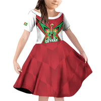 Amazon Warriors Guyana Cricket Custom Family Matching Off Shoulder Short Dress and Hawaiian Shirt 2025 2nd Champions Proud - Wonder Print Shop