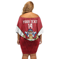 Amazon Warriors Guyana Cricket Custom Family Matching Off Shoulder Short Dress and Hawaiian Shirt 2025 2nd Champions Proud - Wonder Print Shop