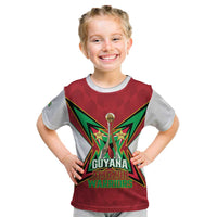 Amazon Warriors Guyana Cricket Custom Kid T Shirt 2025 2nd Champions Proud - Wonder Print Shop
