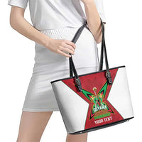 Amazon Warriors Guyana Cricket Custom Leather Tote Bag 2025 2nd Champions Proud - Wonder Print Shop