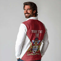 Amazon Warriors Guyana Cricket Custom Long Sleeve Polo Shirt 2025 2nd Champions Proud - Wonder Print Shop