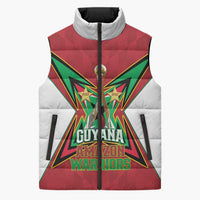 Amazon Warriors Guyana Cricket Custom Sleeveless Puffer Jacket 2025 2nd Champions Proud - Wonder Print Shop